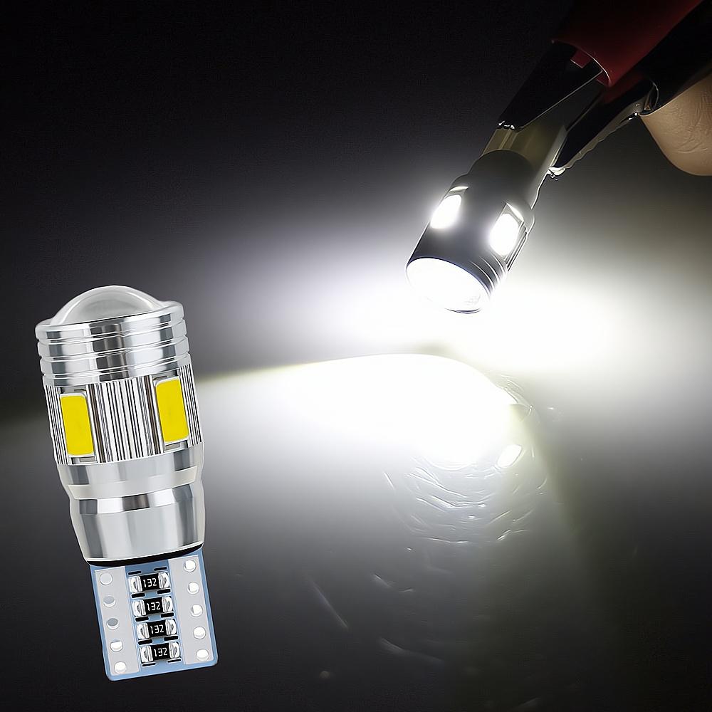 2X Multiple Color Car T10 5630 6SMD Canbus 194 W5W Auto Turn Signal Side Lamp License Plate Trunk Parking LED Dome Reading Light