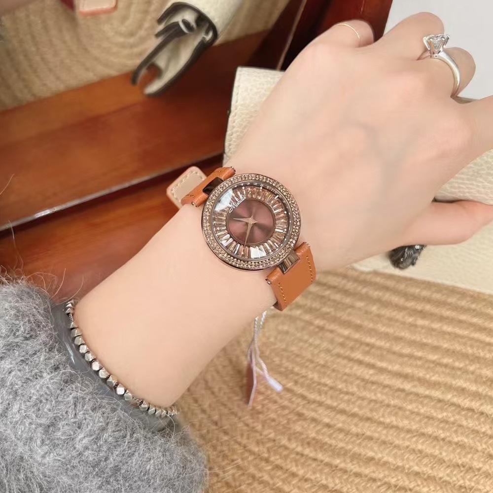 Belt Women S Watch Comes And Goes, Watch Fashion Diamond-Encrusted Watch