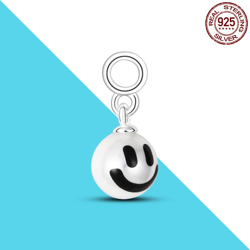 925 Silver Me Series Eye Medallion Pendant Charms for Bracelet Necklace DIY Link Earring Styling Two-ring Connector Jewelry