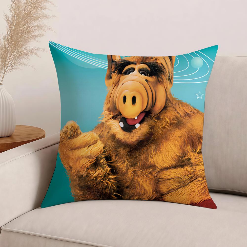Tv Series Alf Funny Pillow Case Office Cushions Suitable For Sofa Car Bedroom Decorative Cushion Cover