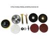 Electric Drill To Angle Grinder Conversion Kit with Cutting and Polishing Accessories
