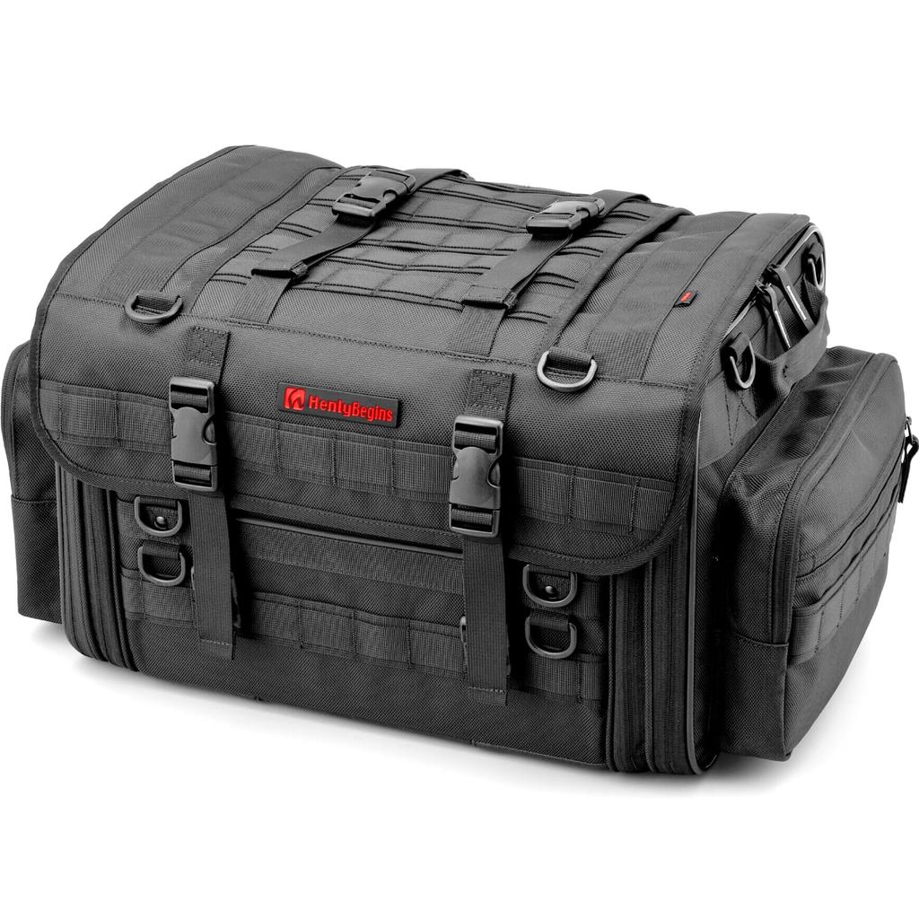 Henly Begins Daytona Motorcycle Seat Bag PRO2 L Size Large Capacity for Camping Touring 26213 (42-56L) DH-759