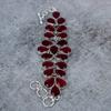Mozambique Garnet Gemstone Handmade 925 Sterling Silver Bracelet 7-8" M-291