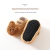 Baby Fleece Lined Non-Slip Floor Socks - Soft Sole First Walker Shoes for Infants