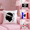 Corsica Flag French Region Cushion Cover Plush Fabric Soft Double-Sided Printed Invisible Zipper Sofa Pillow Case Home Decor