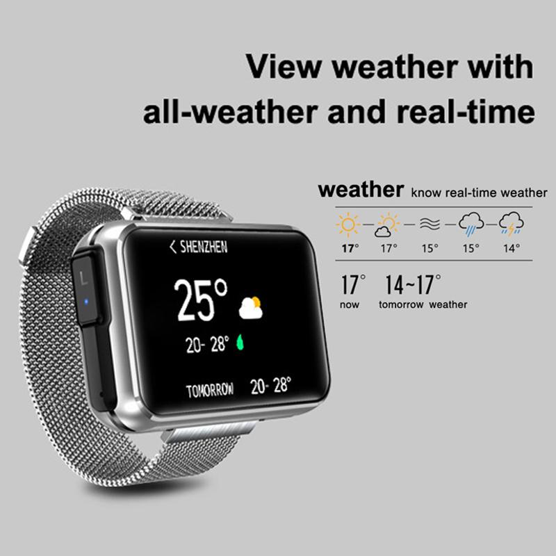 Smartwatch Auricolare Bluetooth Due-in-Uno TWS Chiamata Binaurale Esercizio Misuratore di Frequenza Cardiaca Passi 1,4 pollici