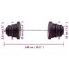 3145021 vidaXL Barbell with Plates 90 Kg