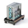 Adjustable Mobile CPU Stand with Locking Caster Wheels Computer Mobile Cart Holder for Office Gamers and Students