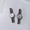 Brushed Pattern Niche Steel Belt Watch Girl Classic Simple Niche Design Texture Steel Belt Korean Quartz Watch Woman