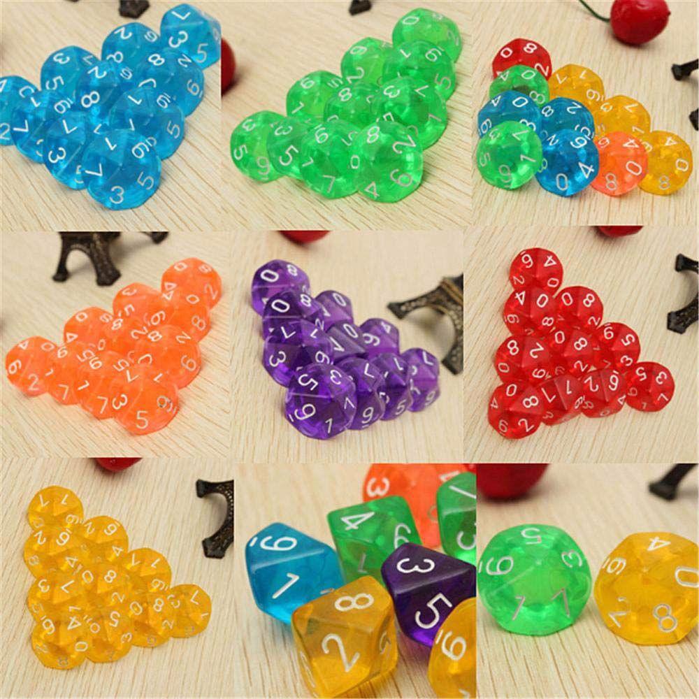 Toy Gift KTV Entertainment Family Party 10 Sided Board Games Dice Game Dice Game Toys D10 Dices