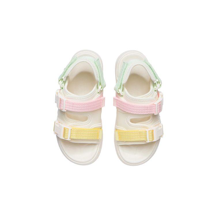 Li Ning Fashion Sports Sandals Kids Footwear White Yellow Pink YKUR010-6