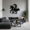 Horses Metal Wall Art Dynamic Freedom Power Design