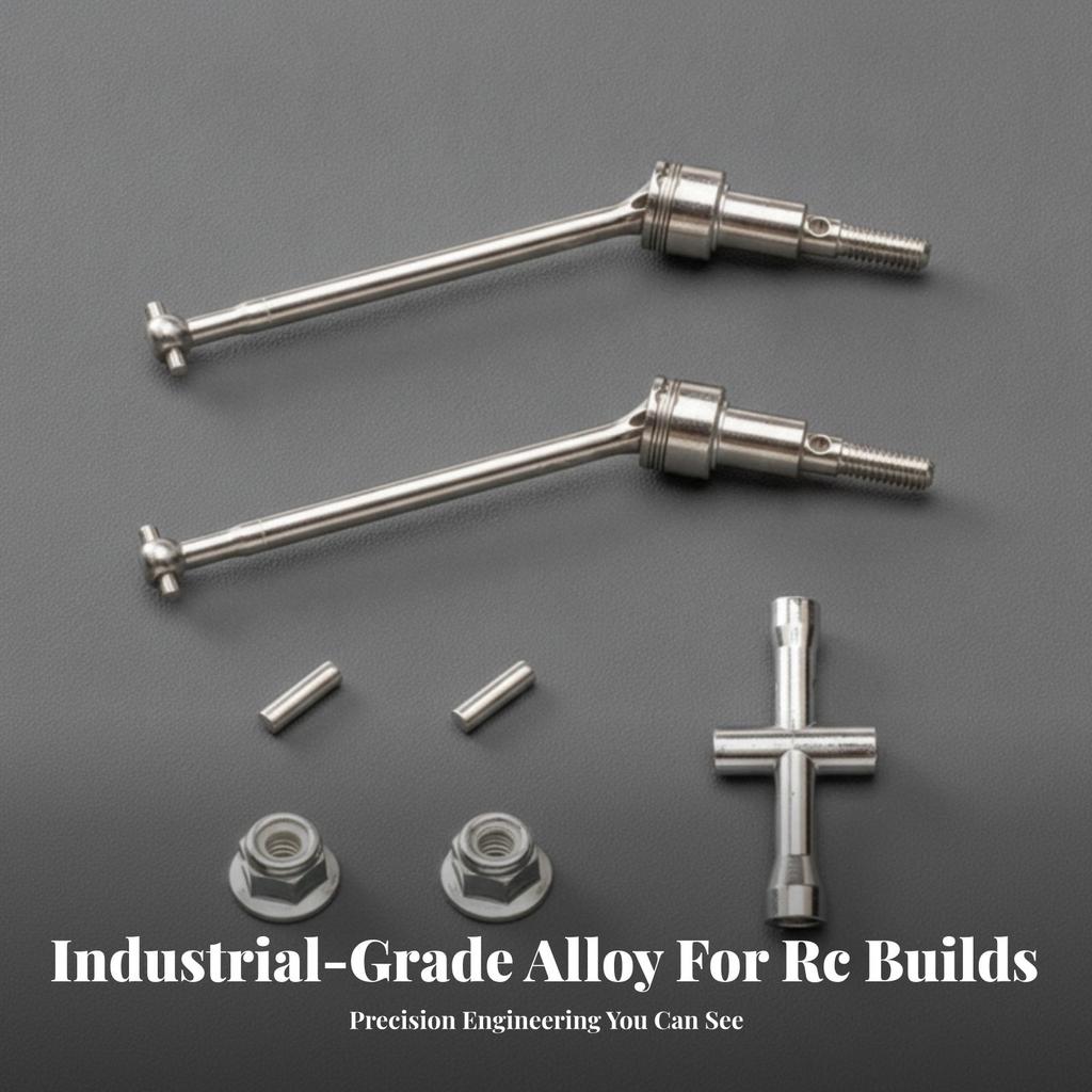 RC Drive Shaft with Cross Wrench Sturdy Assembly Driveshaft Alloy