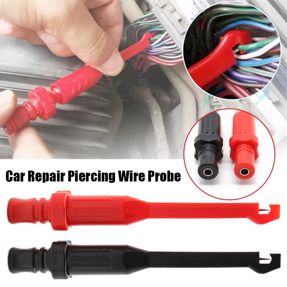 2PCS Piercing Probes For Car Circuit Detection Diagnostic Tool Test Clip Cable Repair Tools For Multimeters Oscilloscopes