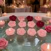 Rose-shaped Lamp Floating Candle Dinners Anniversary Weddings  Events DIY Decor Party Supplies Romantic Flame Candlelight Candle