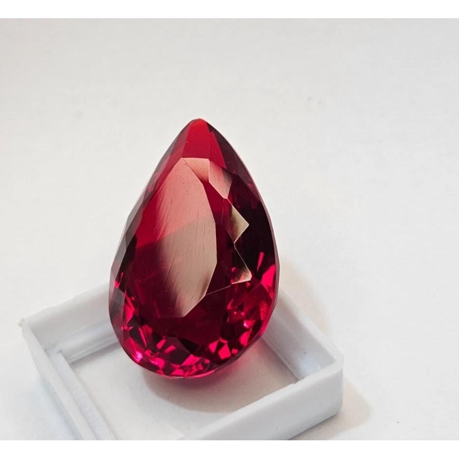 Ruby Natural Red Pear Cut Loose Certified Gemstone For Pendant Making