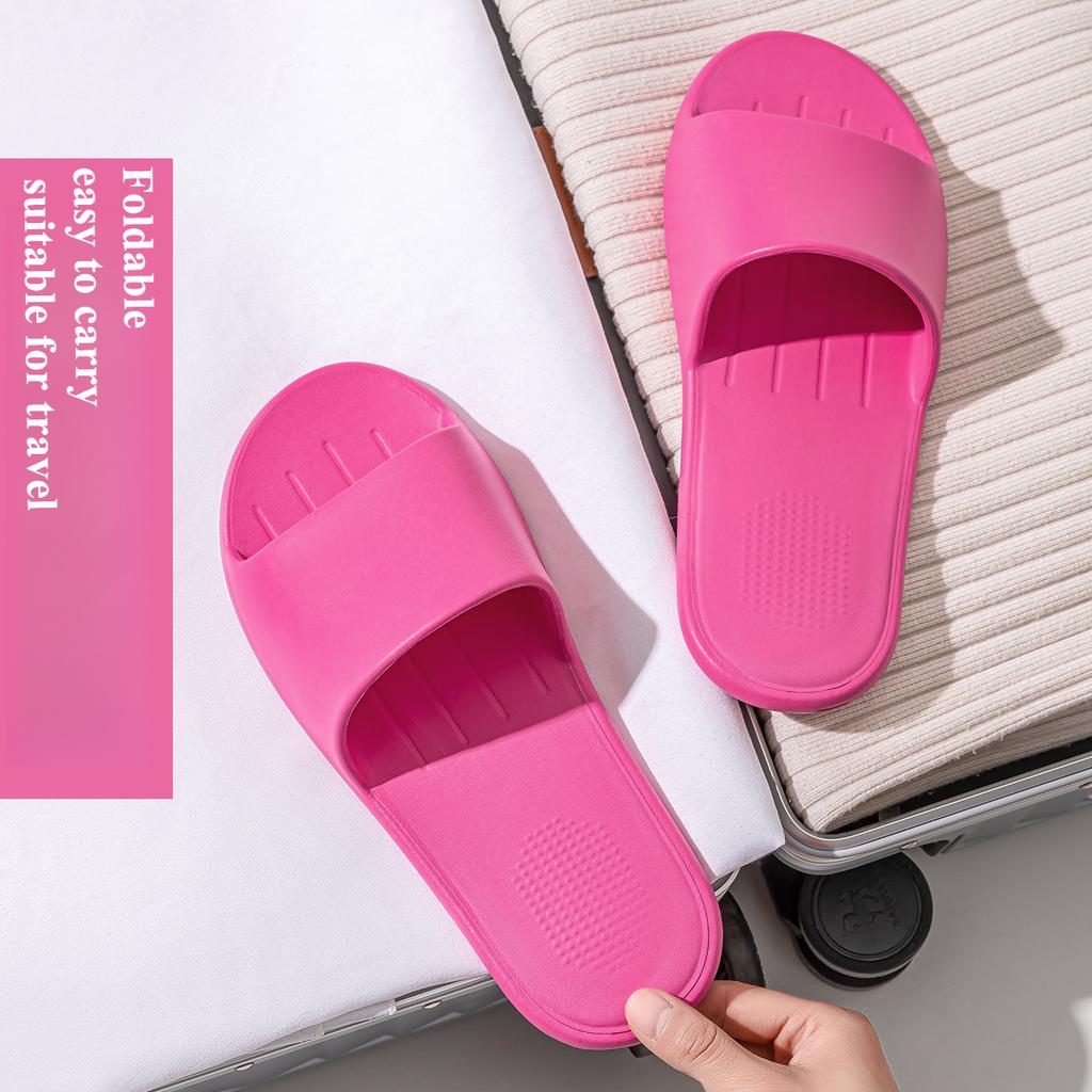 Folding Slippers for Women's Summer Travel, a Must-have Artifact for Travel. Portable Hotel Swimming Disposable Slippers
