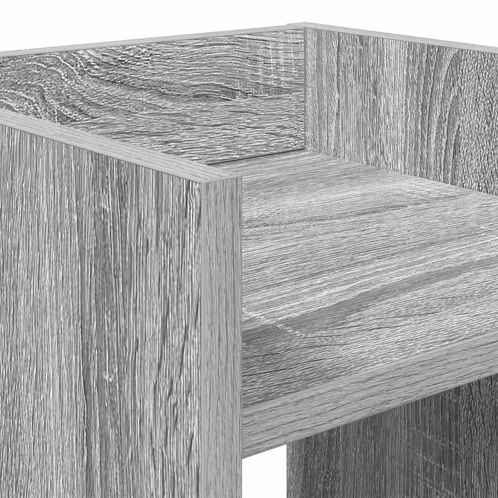 Plant Stand Grey Sonoma 30 x 30 x 80 cm Particleboard