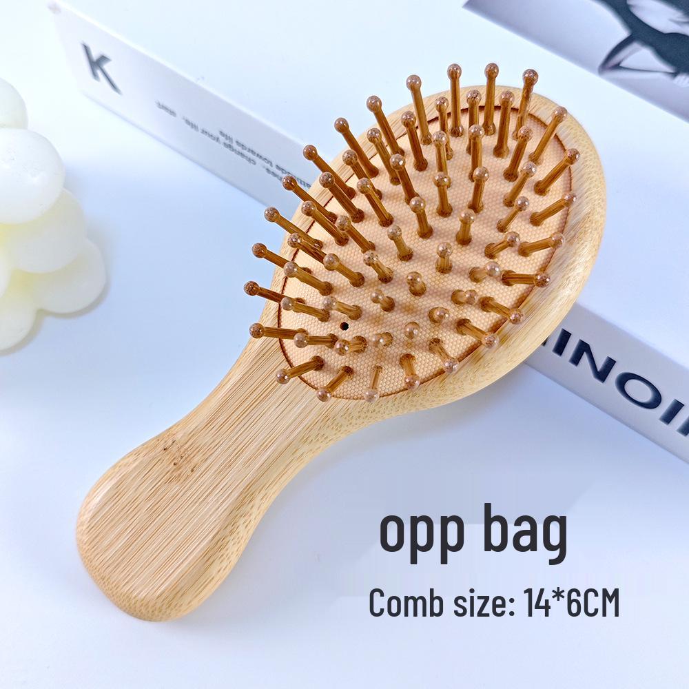 Natural Bamboo Scalp Massage Air Cushion Comb Set