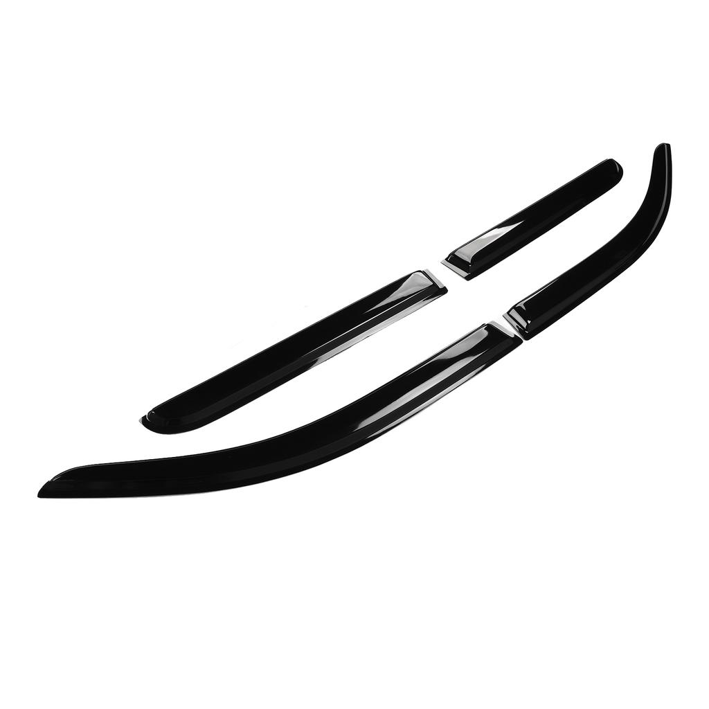 4 stk Utvendig montert ventil Visir blank svart Beskyttende stilig utseende Høystyrke vindu Rain Guard S