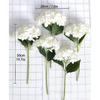 PARTY JOY 12PCS 15.4In Artificial Hydrangea Silk Flowers Bouquet Faux Hydrangea Stems for Wedding Centerpieces Home Decor (White,12pcs)