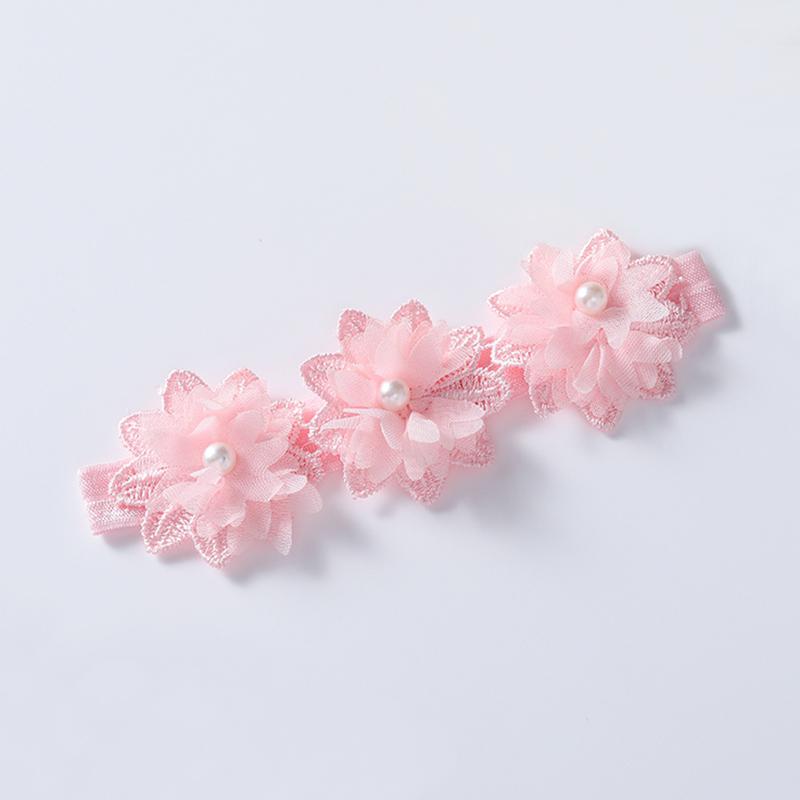 

Детская повязка для волос, веревка с цветами, украшение, простые однотонные аксессуары для волос