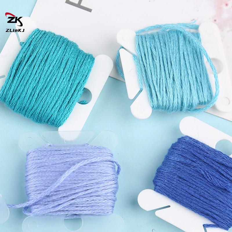 100PCS Plastic Rolling Thread Board Cross Stitch Storage Holder Sewing Bobbin Card Thread Organizer Embroidery Needleworks