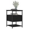 Nightstands (2 pcs) Black 40 x 42 x 56 cm Engineered Wood