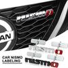 1 Stück Auto Kühlergrill Emblem Auto Fronthaube Kühlergrill Abzeichen Aufkleber für Nismo GTR 370Z 240SX Fairlady Juke Tiida Teana GTR 350Z