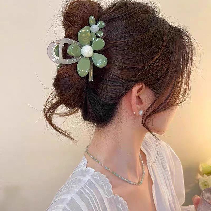 Korean Style Polka Dot Bow Shark Hair Clip - Elegant & Versatile