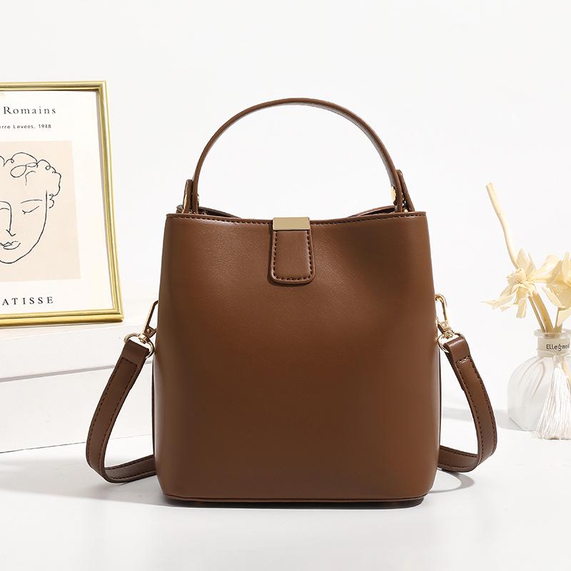 Women's 2025 Trendy Soft Leather Bucket Crossbody Bag