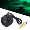 2 Inch 52mm Car Blue LED Digital Water Temperature Gauge Kit with Temp Sensor Black