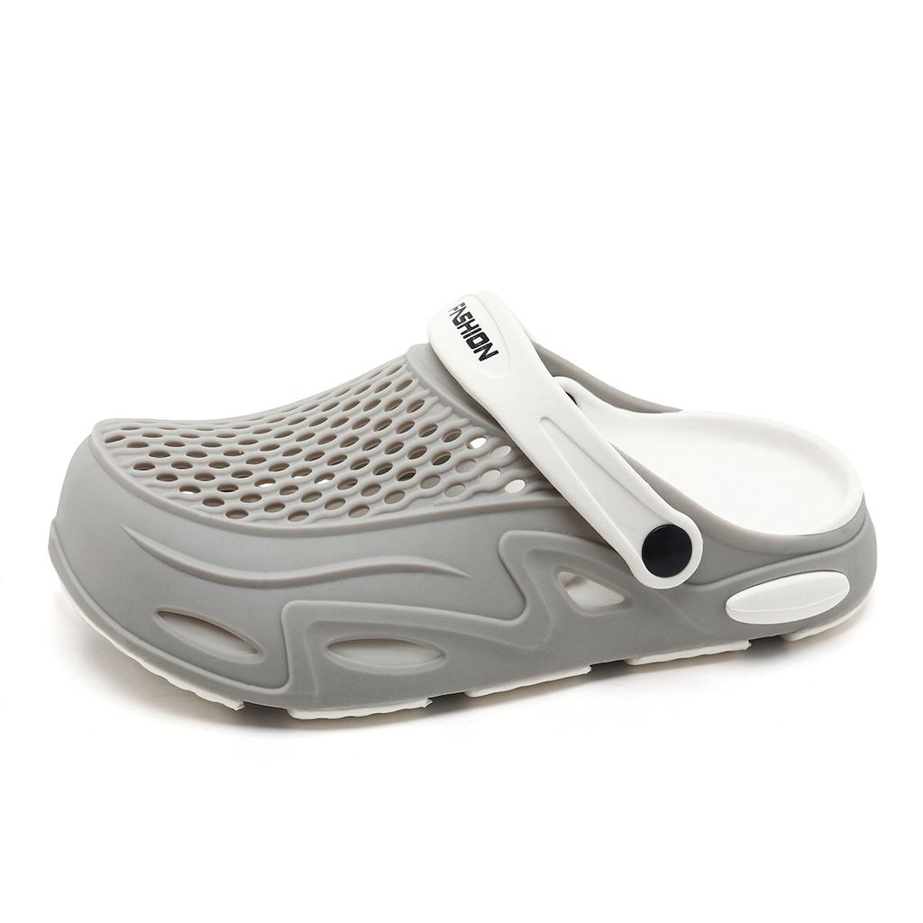 Fashion New Men Sandals Women Casual Summer High Quality Rubber Hole Water Shoes Mesh Breathable slippers Outdoor Beach Flat Slippers