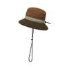 Japanese Style Quick Dry Color Block Bucket Hat Men Women Outdoor Breathable UV Protection Adjustable Drawstring Hiking Sun Hat