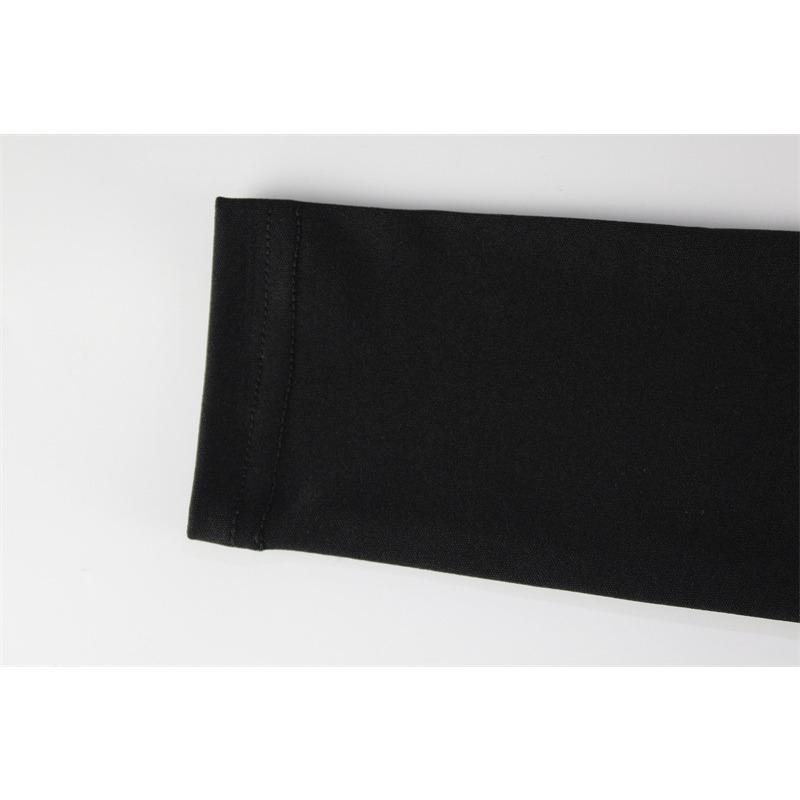 Autumn and Winter Women's Fashion Sexy Hollow Round Neck Long Sleeve Slit Spice Girl Dress