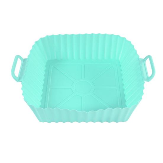 Air Fryer Liners Silicone Baking Tray Reusable Air-fryer Basket Air Fryer Cooking Mat Non-stick Pizza Pan Oven Kitchen Accessories