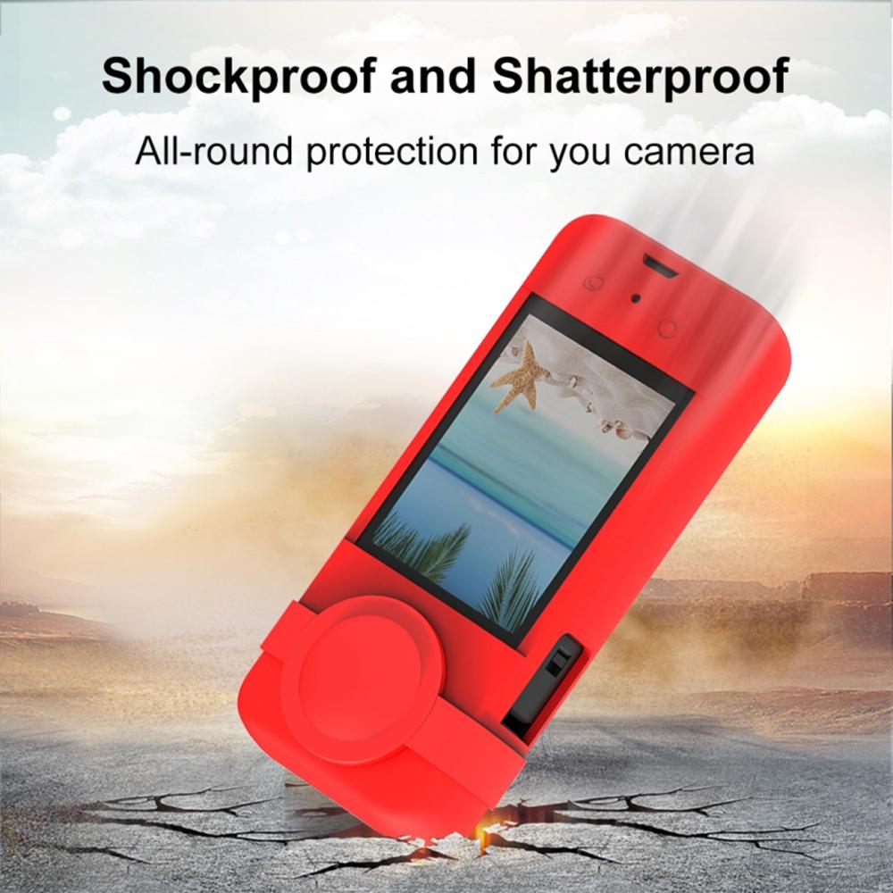 Panoramatický fotoaparát silikonové ochranné pouzdro s krytkou objektivu Shockproof Kompatibilní s Insta360