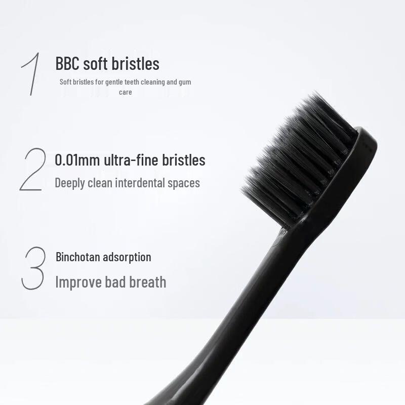 Shuke Carbon Fiber Soft Toothbrush (4-Pack)