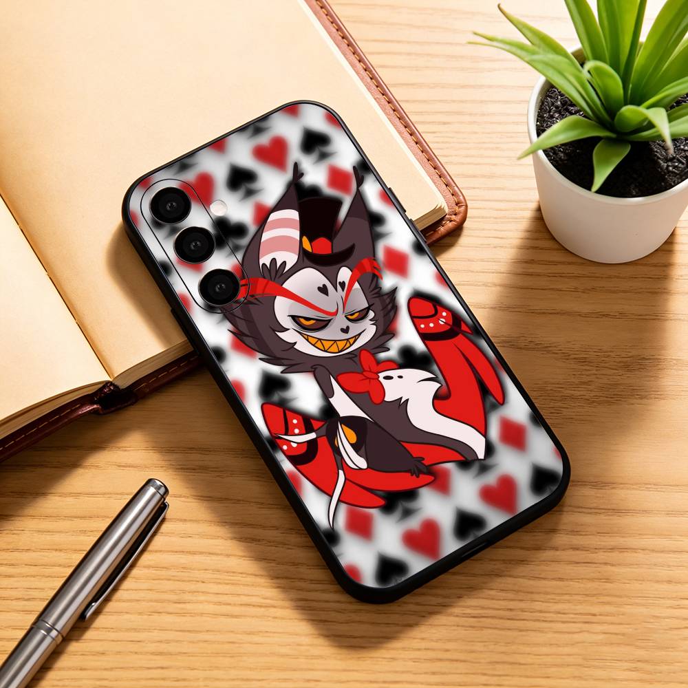 Hazbin Hotel Husk Phone Case For Samsung Galaxy A73,A72,A71,A70,A53,A52,A51,Others Soft Black Cover