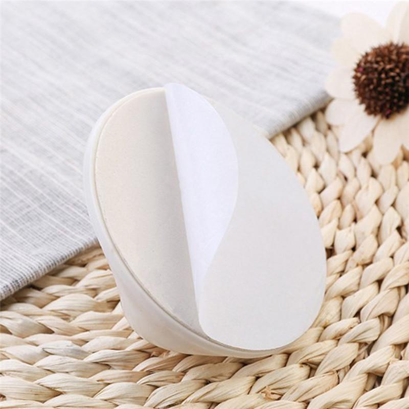 Manija redonda para puerta de vidrio, armario, cajón, manija autoadhesiva Invisible sin agujeros, suministros para el hogar