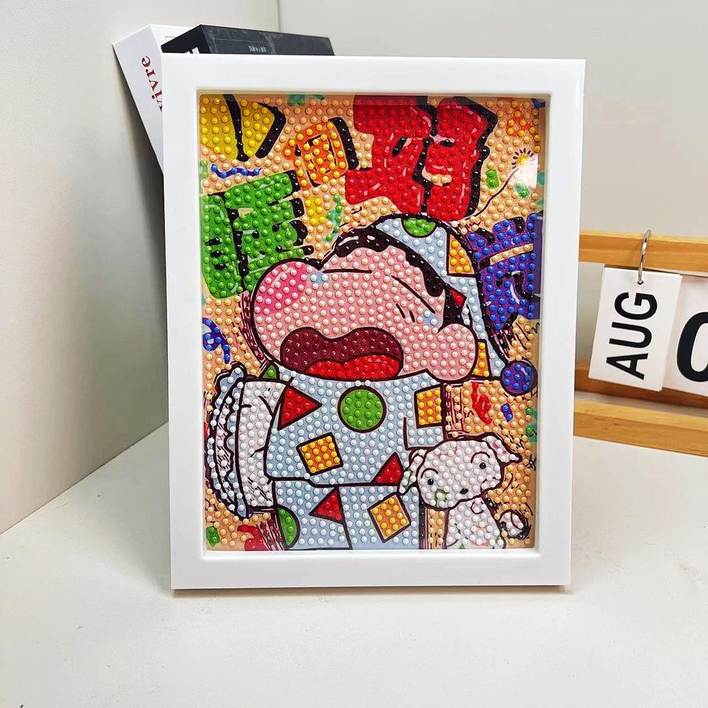 17 * 22Cm Cartoon Diamond Painting Children'S Puzzle Handmade Diy Year Of The Horse Living Room Sticker Decorative Painting