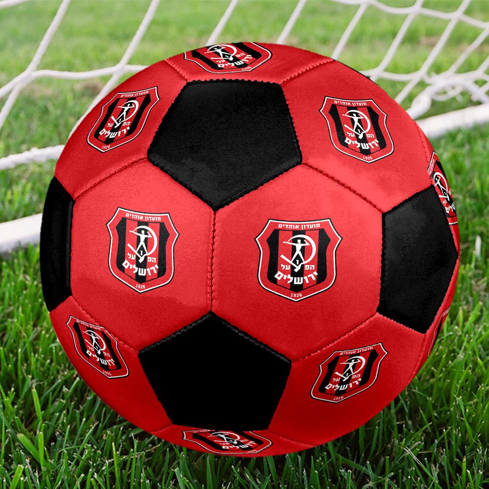 Hapoel Jerusalem Indoor-Fußballball Bunt Alle Altersgruppen Größe 5 Maschinengenäht PVC Wettkampfbereit Langlebig Hoher Rückprall