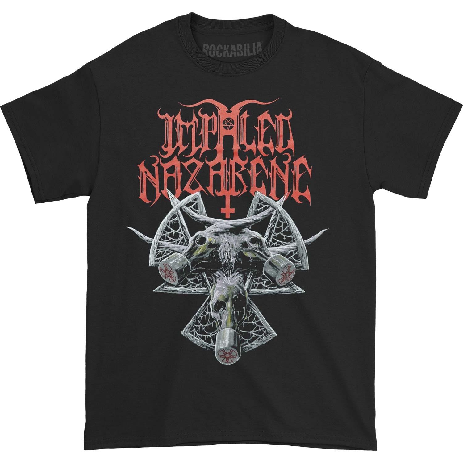 Men s Impaled Nazarene Eight Headed Serpent T-shirt Small Black 4XL