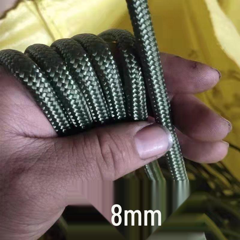 Strapazierfähiges militärgrünes Nylon-Polyester-Seil für den Außenbereich