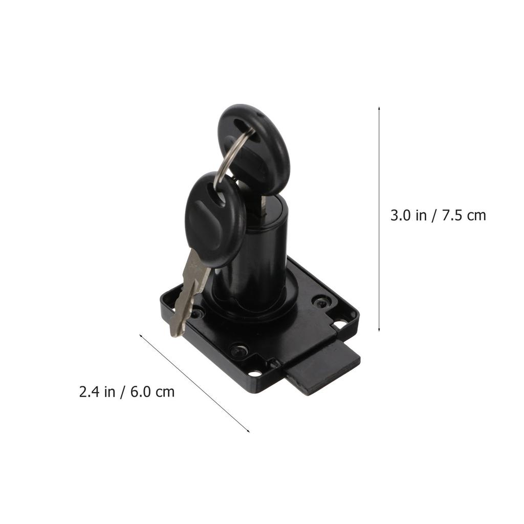1Set Heavy Duty Zinc Alloy Drawer Lock Set with Keys Screws for Residential Commercial Mailboxes Cabinets Drawers Letter Boxes