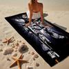 Mecha Armor Robotic Design Beach Towel, Super Soft Microfiber, Gift for Her/Him, Birthday, for Pool, Beach, Travel, Home Decor Fan gifts