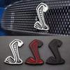 3D Metall Mustang Schlange Kobra Viper GT350 Autoaufkleber Abziehbilder Motorhaube Frontgrill Emblem Für Ford Mustang Shelby SVT GT500