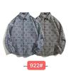 Men's Cuban Vintage Retro Long Sleeve Shirt Japanese Ethnic Style Autumn Winter Casual Button Down