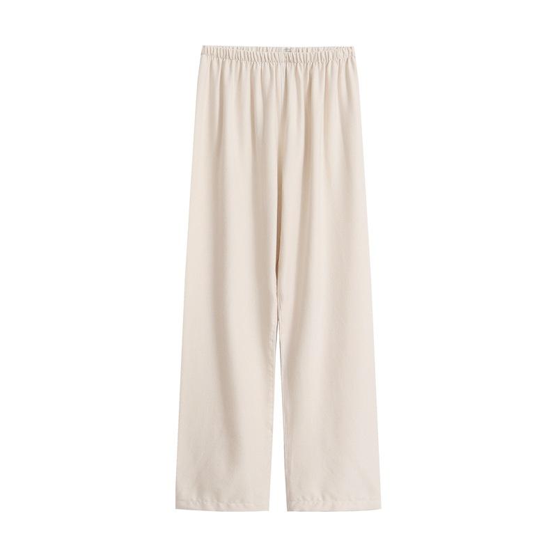 Karierte Pyjamahose, mittelschwerer Jersey-Stoff, normale Passform mit Taschen, Indoor-Lounge-Pyjamahose - Lounge-Hose