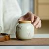 Chinese Handmade Orchid Pattern Tea Caddy Ceramic Sealed Tea Jar Coffee Candy Spices Containers Tea Boxes Storage Tank Teaware